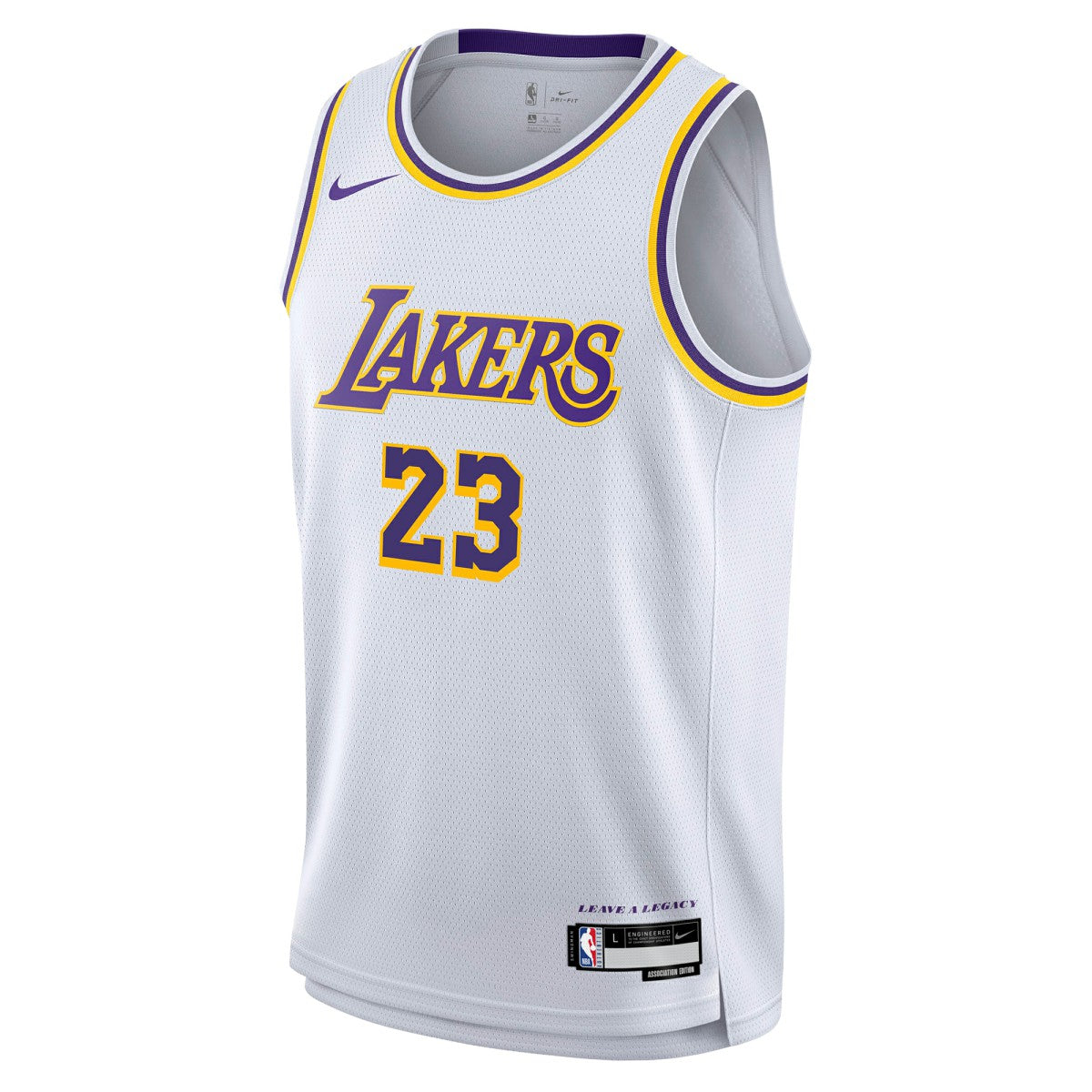 LeBron James Los Angeles Lakers Youth Swingman Jersey Association Edition White