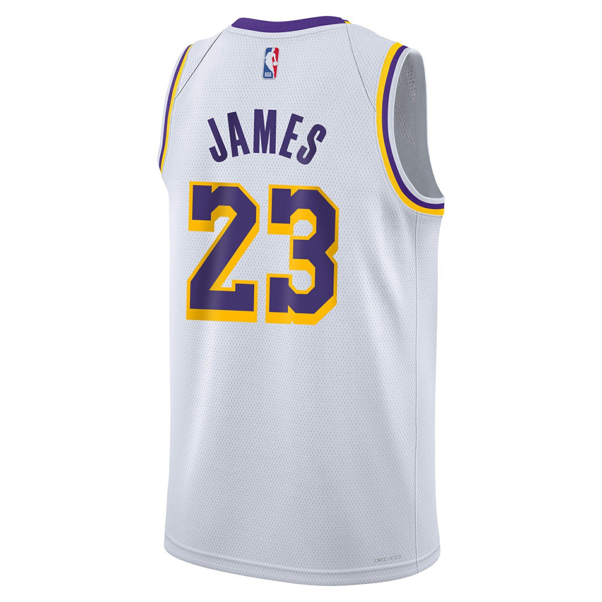 LeBron James Los Angeles Lakers Youth Swingman Jersey Association Edition White