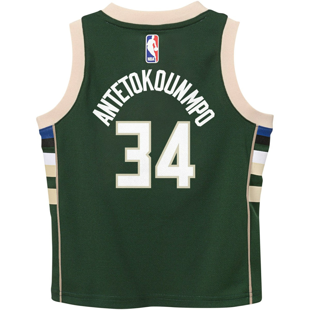 Giannis Antetokounmpo Milwaukee Bucks Preschool Swingman Player Jersey Icon Edition Hunter Green