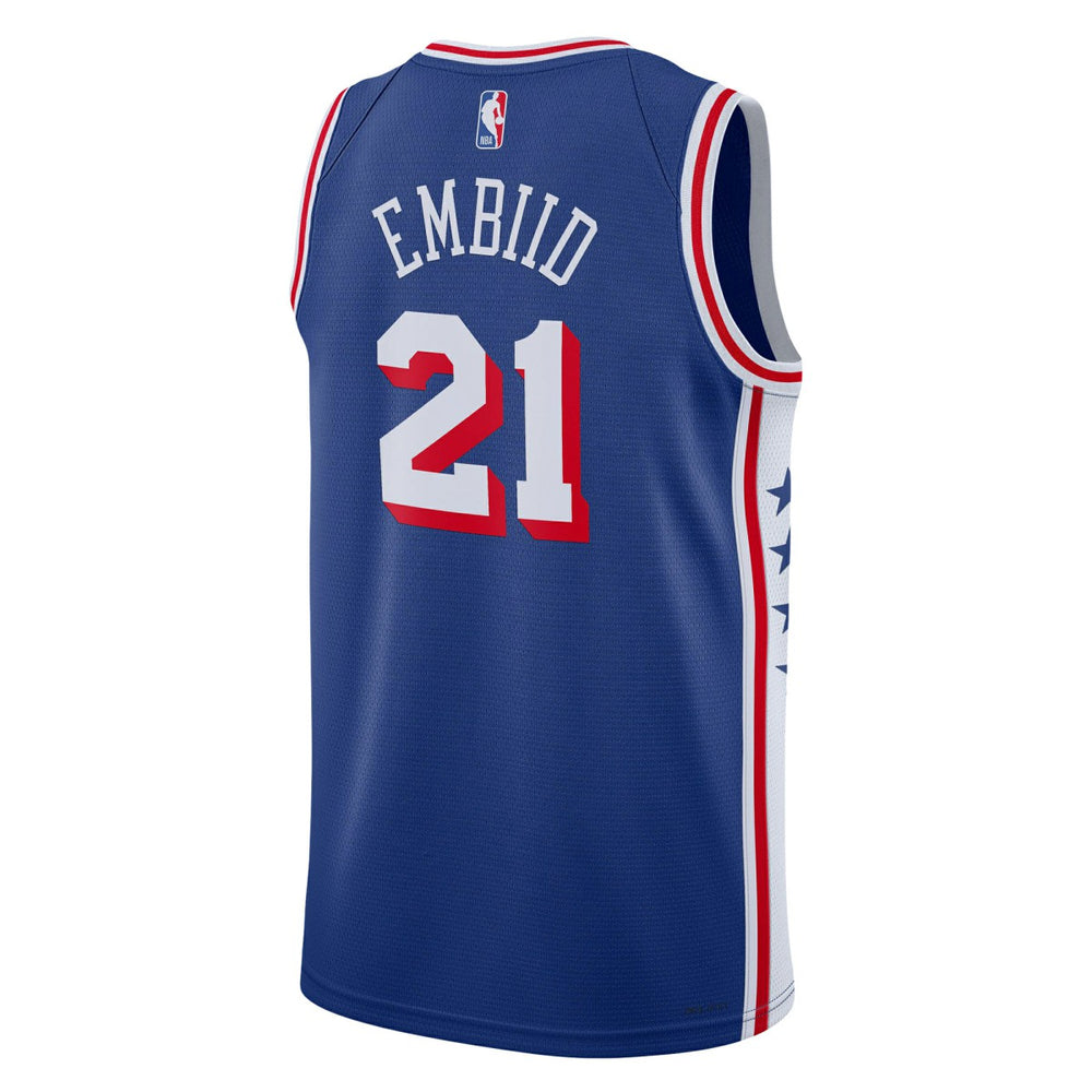 Joel Embiid Philadelphia 76ers Youth Swingman Jersey Icon Edition Royal
