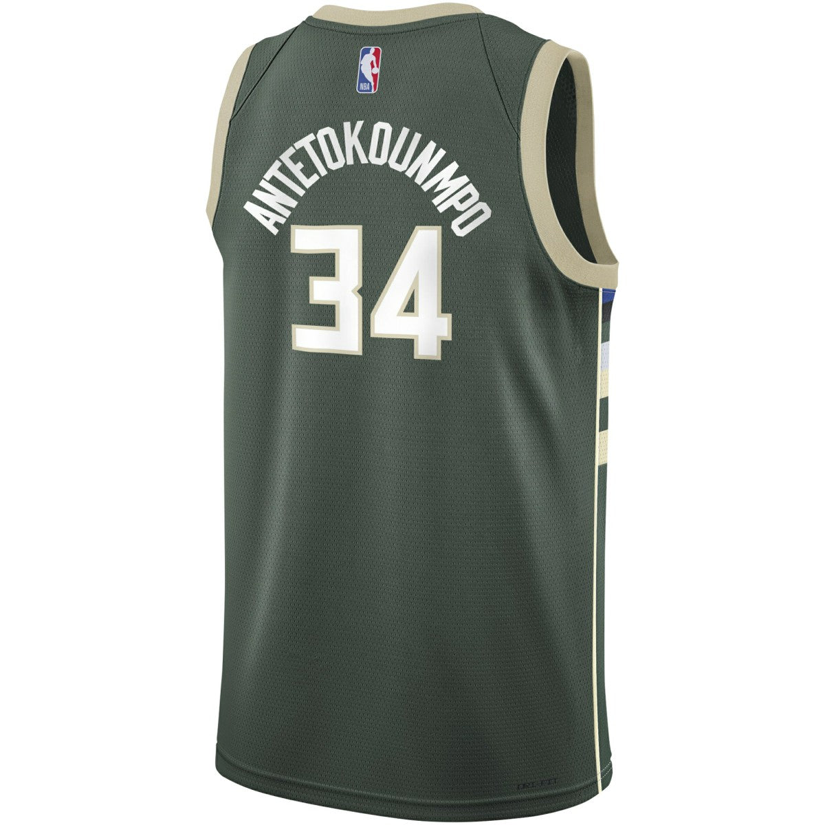 Giannis Antetokounmpo Milwaukee Bucks Youth Swingman Jersey Icon Edition Hunter Green