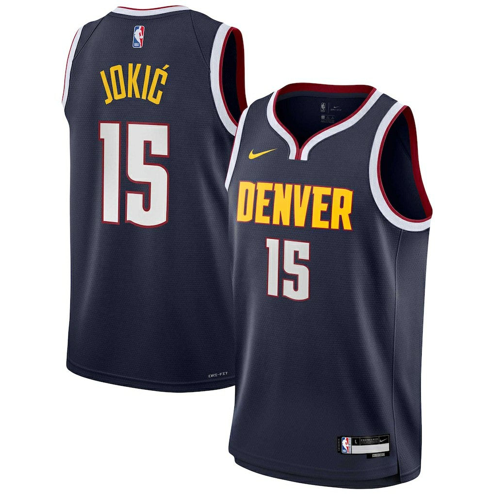Nikola Jokic Denver Nuggets Youth Swingman Jersey Icon Editi- Navy