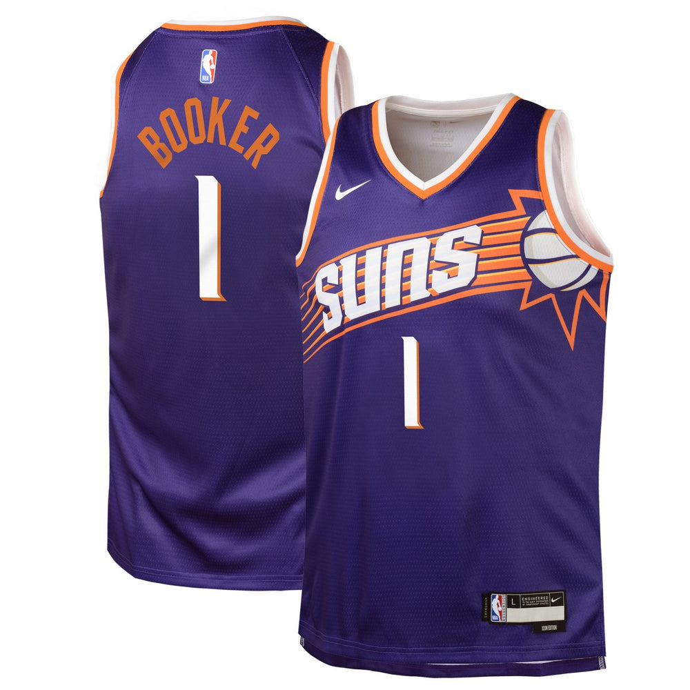 Devin Booker Phoenix Suns Youth Swingman Jersey Icon Edition Purple