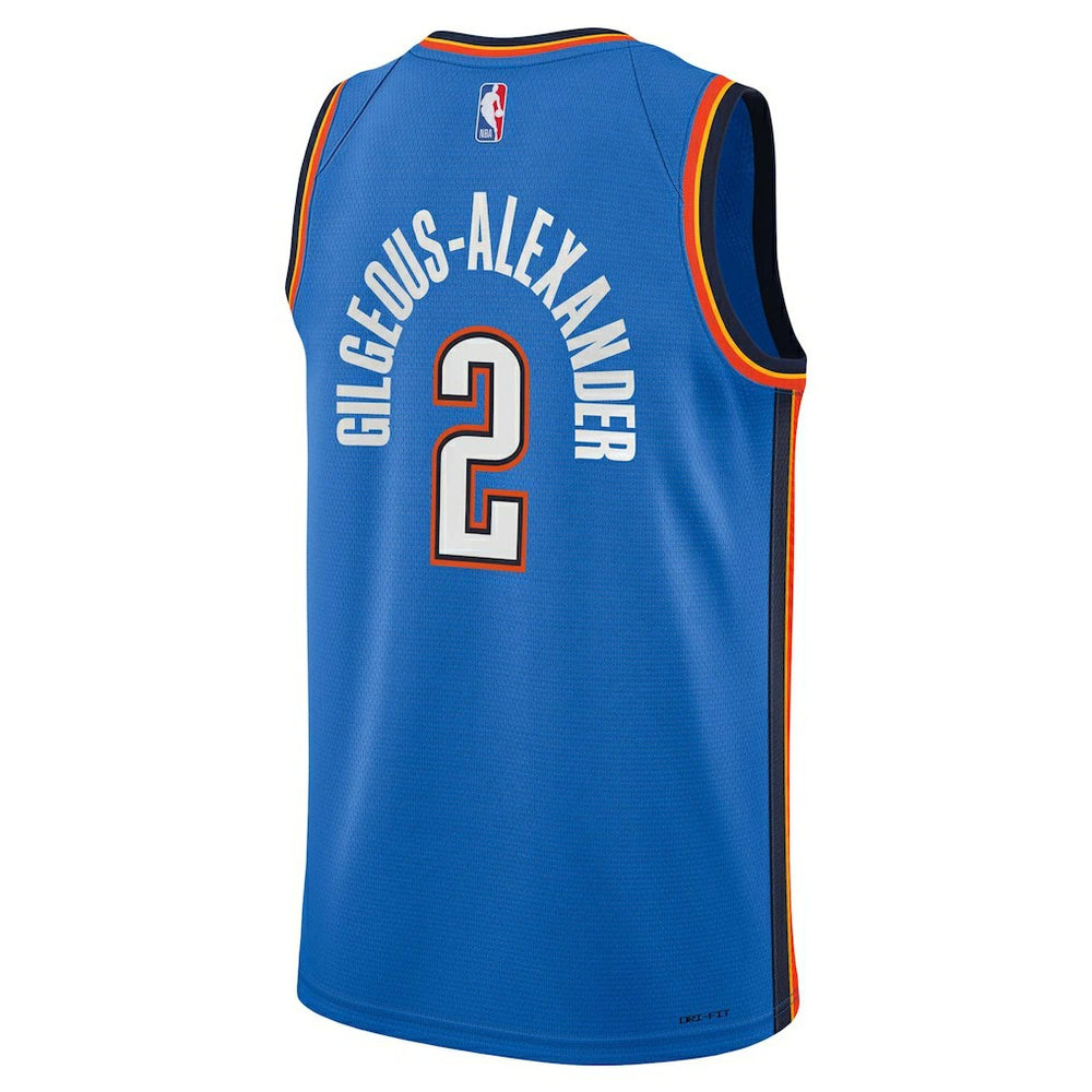 Shai Gilgeous-Alexander Oklahoma City Thunder Youth Swingman Jersey Icon Editi- Blue
