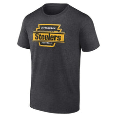 Pittsburgh Steelers Hometown Collection Hot Route T-Shirt Charcoal