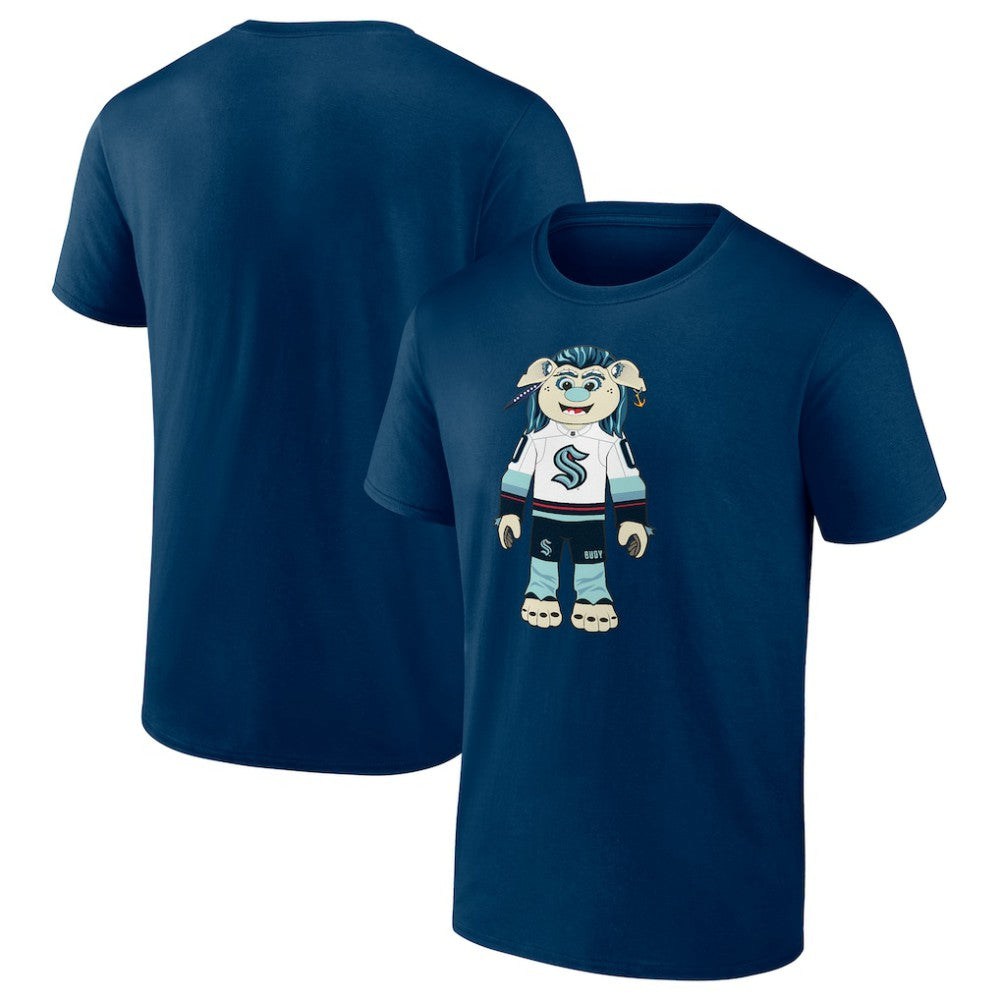 NHL Seattle Kraken Mascot Buoy T-Shirt - Deep Sea Blue