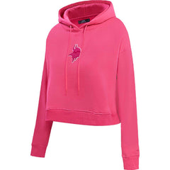 Minnesota Vikings Pro Standard Women's Triple Pink Cropped Pullover Hoodie