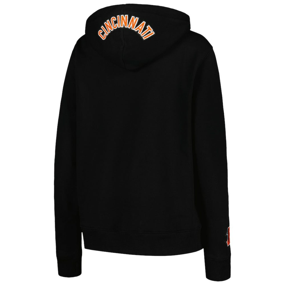 Cincinnati Bengals Pro Standard Women's Animal Print Fleece Pullover Hoodie Black