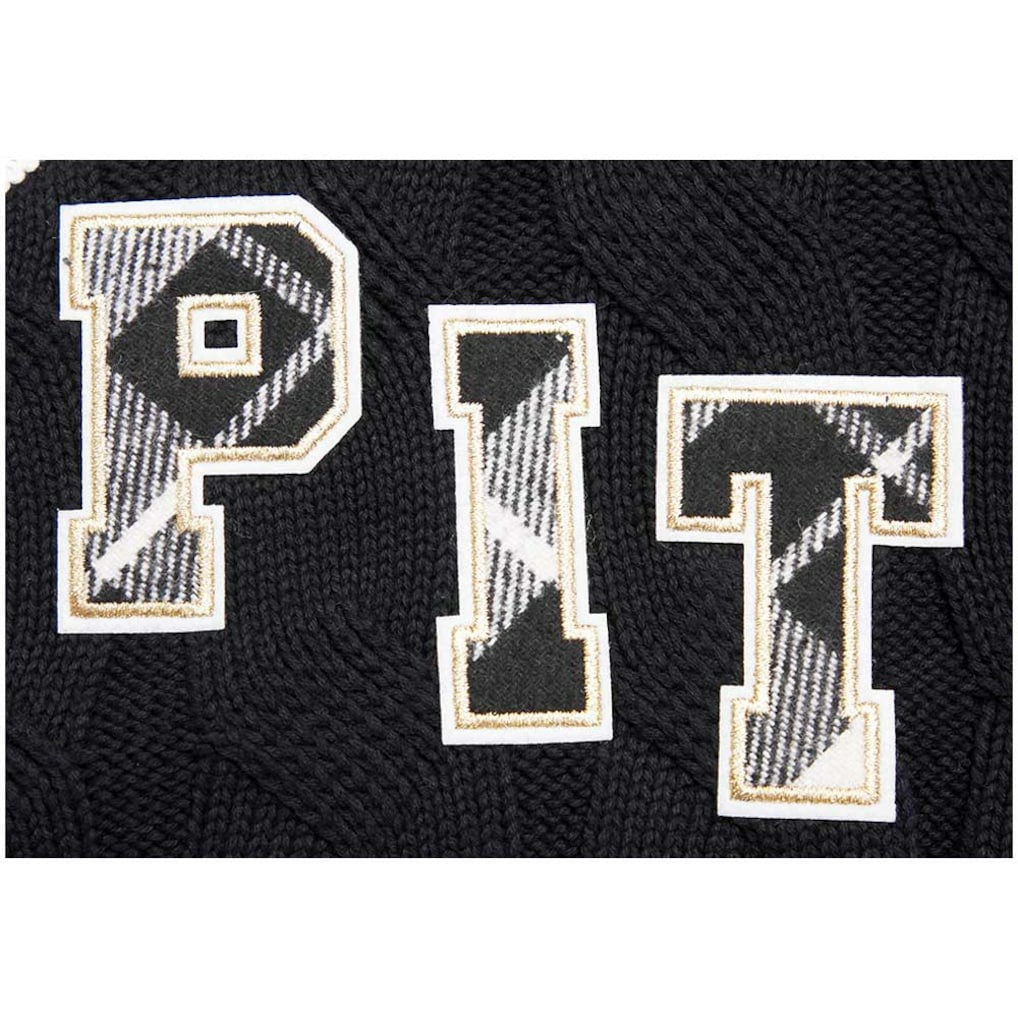 Pittsburgh Steelers Pro Standard Women's Prep V-Neck Pullover Sweater Black