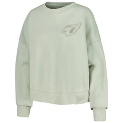 Arizona Cardinals Pro Standard Women's Oversized Cropped Neutral Pullover Sweatshirt Light Green