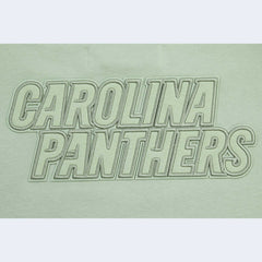 Carolina Panthers Pro Standard Women's Oversized Cropped Neutral Pullover Sweatshirt Light Green