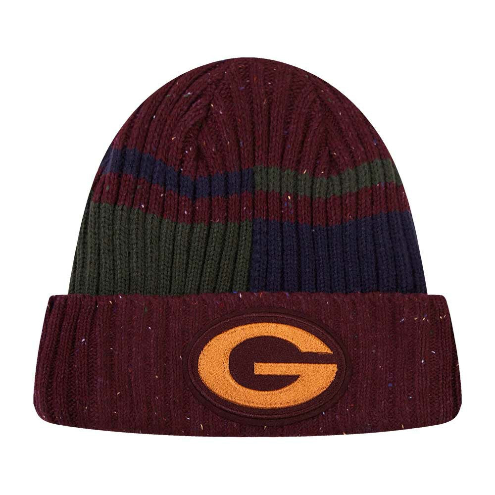 Green Bay Packers Pro Standard Speckled Cuffed Knit Hat Burgundy