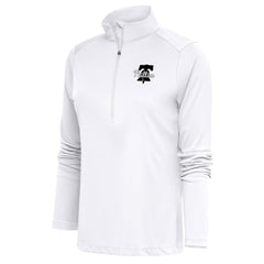 Philadelphia Phillies Antigua Women's Brushed Metallic Tribute Half-Zip Pullover Top - White Pullover
