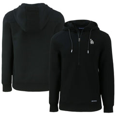 Los Angeles Dodgers Cutter & Buck Roam Eco Half-Zip Recycled Pullover Hoodie - Black Hoodies