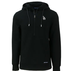 Los Angeles Dodgers Cutter & Buck Roam Eco Half-Zip Recycled Pullover Hoodie - Black Hoodies
