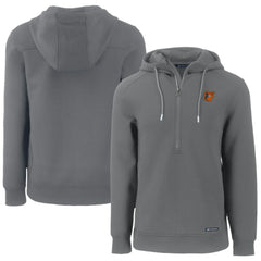 Baltimore Orioles Cutter & Buck Roam Eco Half-Zip Recycled Pullover Hoodie - Gray Hoodies