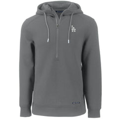 Los Angeles Dodgers Cutter & Buck Roam Eco Half-Zip Recycled Pullover Hoodie - Gray Hoodies