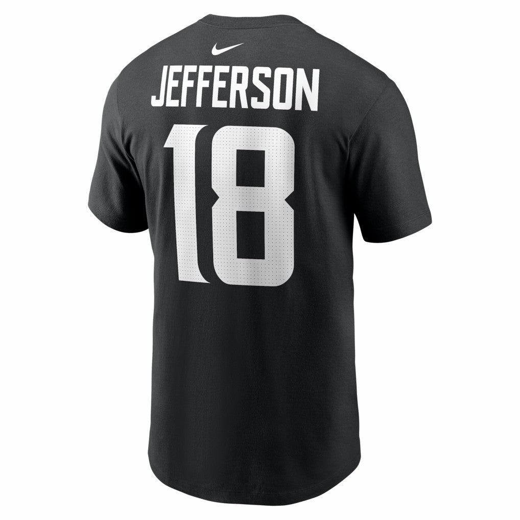 Justin Jefferson Minnesota Vikings Name & Number T-Shirt Black