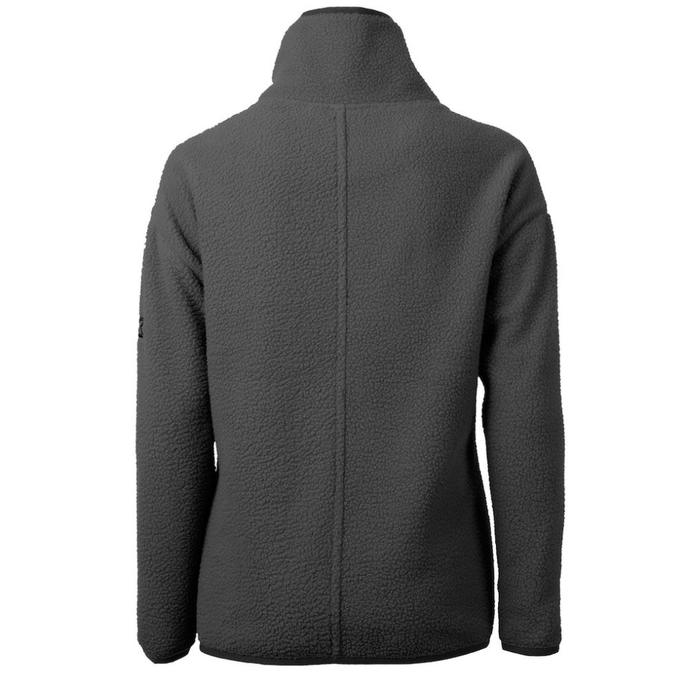 Colorado Rockies Cutter & Buck Women's Roam Cascade Eco Sherpa Fleece Half-Zip Pullover Jacket - Gray Jackets