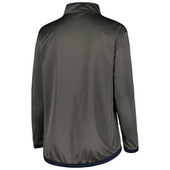 New York Yankees Profile Women's Plus Size Quarter-Zip Jacket - Charcoal Jackets