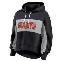 San Francisco Giants Profile Women's Plus Size Pullover Hoodie - Black Hoodies