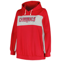 St. Louis Cardinals Profile Women's Plus Size Pullover Hoodie - Red Hoodies
