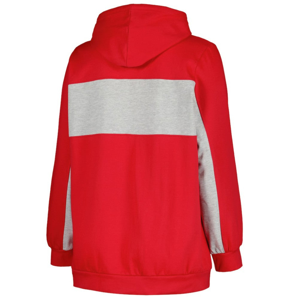St. Louis Cardinals Profile Women's Plus Size Pullover Hoodie - Red Hoodies