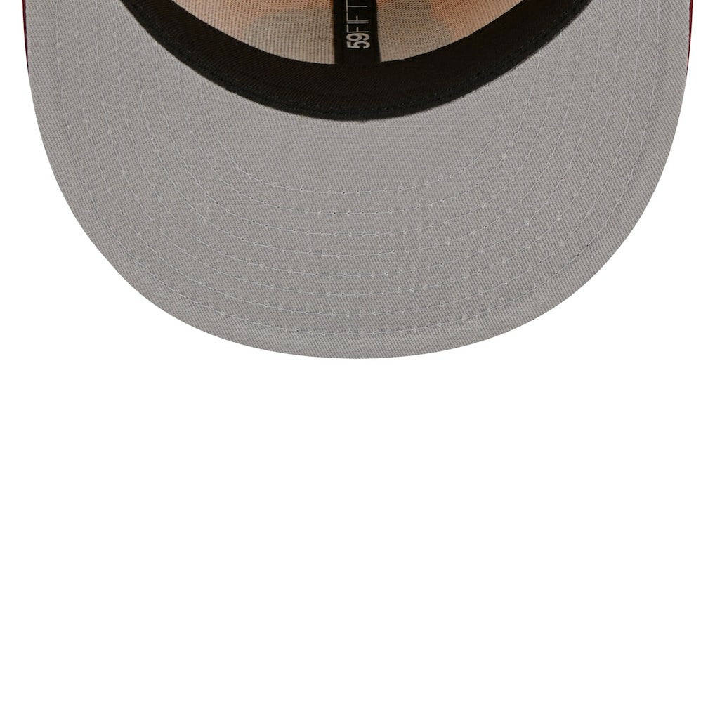 Boston Celtics Fall Leaves 2-Tone 59FIFTY Fitted Hat Yellow/Red