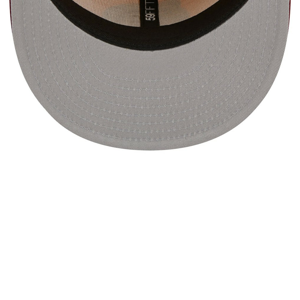 Boston Celtics Fall Leaves 2-Tone 59FIFTY Fitted Hat Yellow/Red