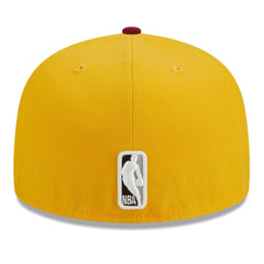 Brooklyn Nets Fall Leaves 2-Tone 59FIFTY Fitted Hat Yellow/Red