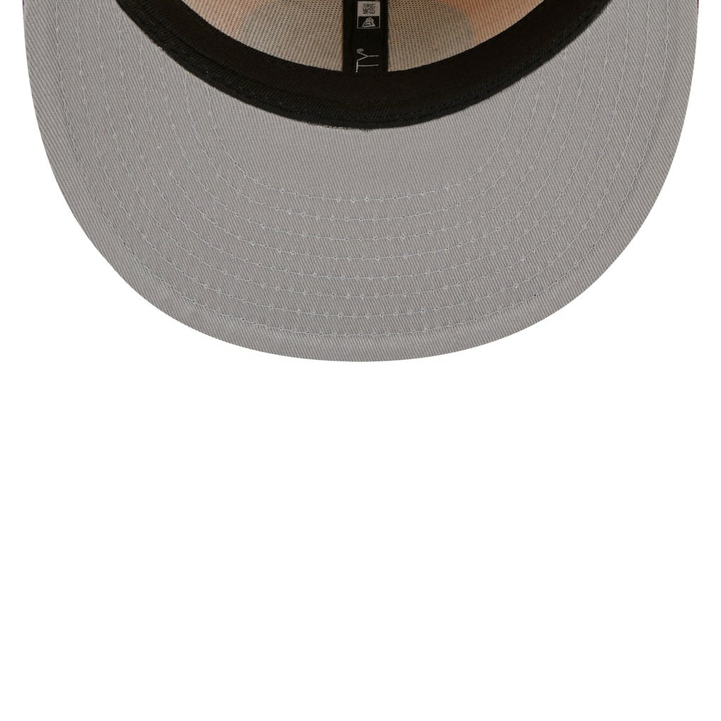 Brooklyn Nets Fall Leaves 2-Tone 59FIFTY Fitted Hat Yellow/Red