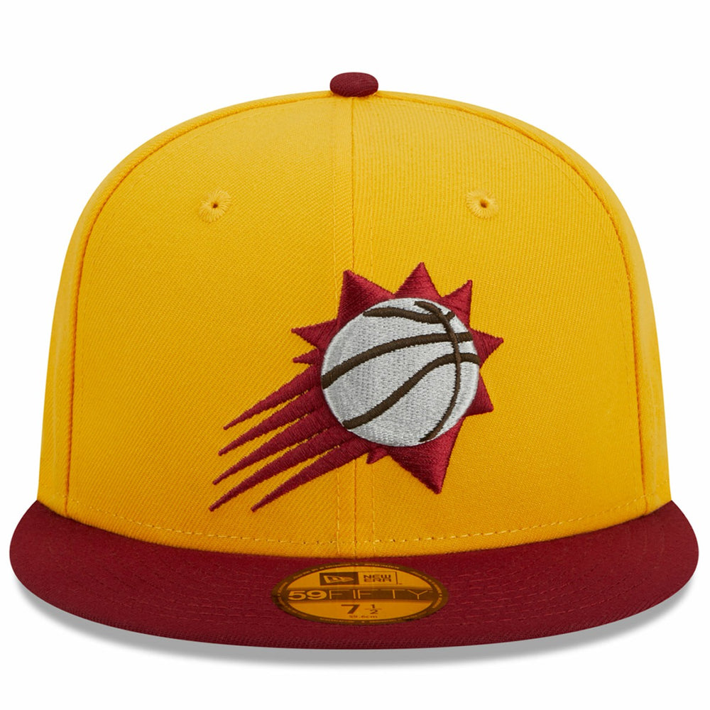 Phoenix Suns Fall Leaves 2-Tone 59FIFTY Fitted Hat Yellow/Red