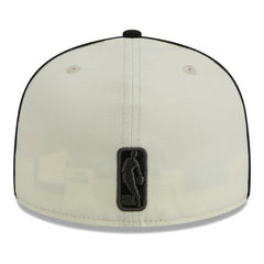 Brooklyn Nets Piping 2-Tone 59FIFTY Fitted Hat Cream/Black