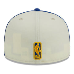 Golden State Warriors Piping 2-Tone 59FIFTY Fitted Hat Cream/Royal