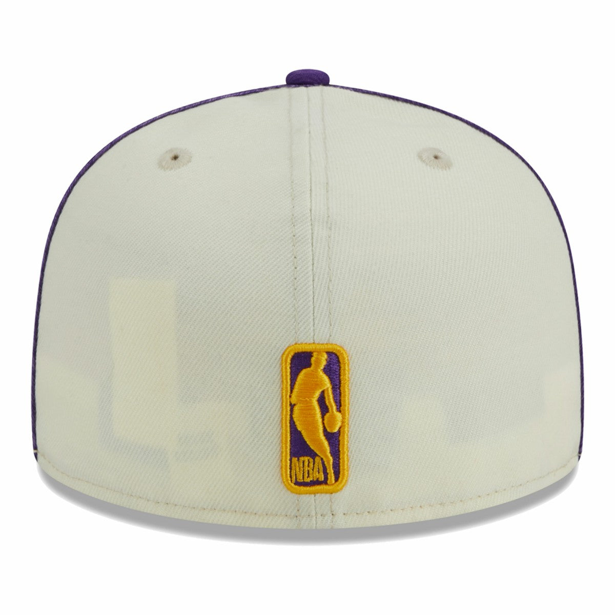 Los Angeles Lakers Piping 2-Tone 59FIFTY Fitted Hat Cream/Purple