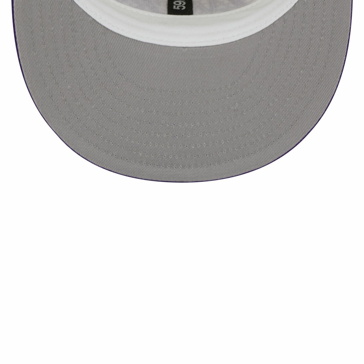 Los Angeles Lakers Piping 2-Tone 59FIFTY Fitted Hat Cream/Purple