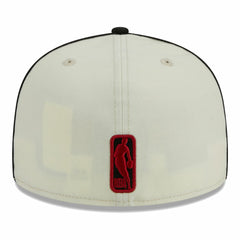 Miami Heat Piping 2-Tone 59FIFTY Fitted Hat Cream/Black