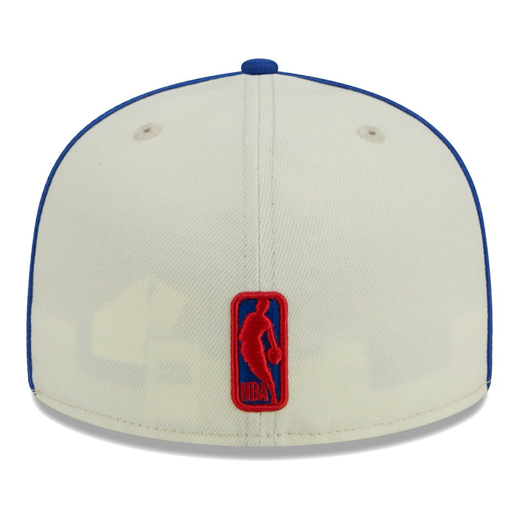 Philadelphia 76ers Piping 2-Tone 59FIFTY Fitted Hat Cream/Royal
