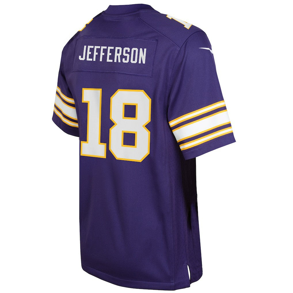 NFL Justin Jefferson Minnesota Vikings Youth Game Jersey - Purple