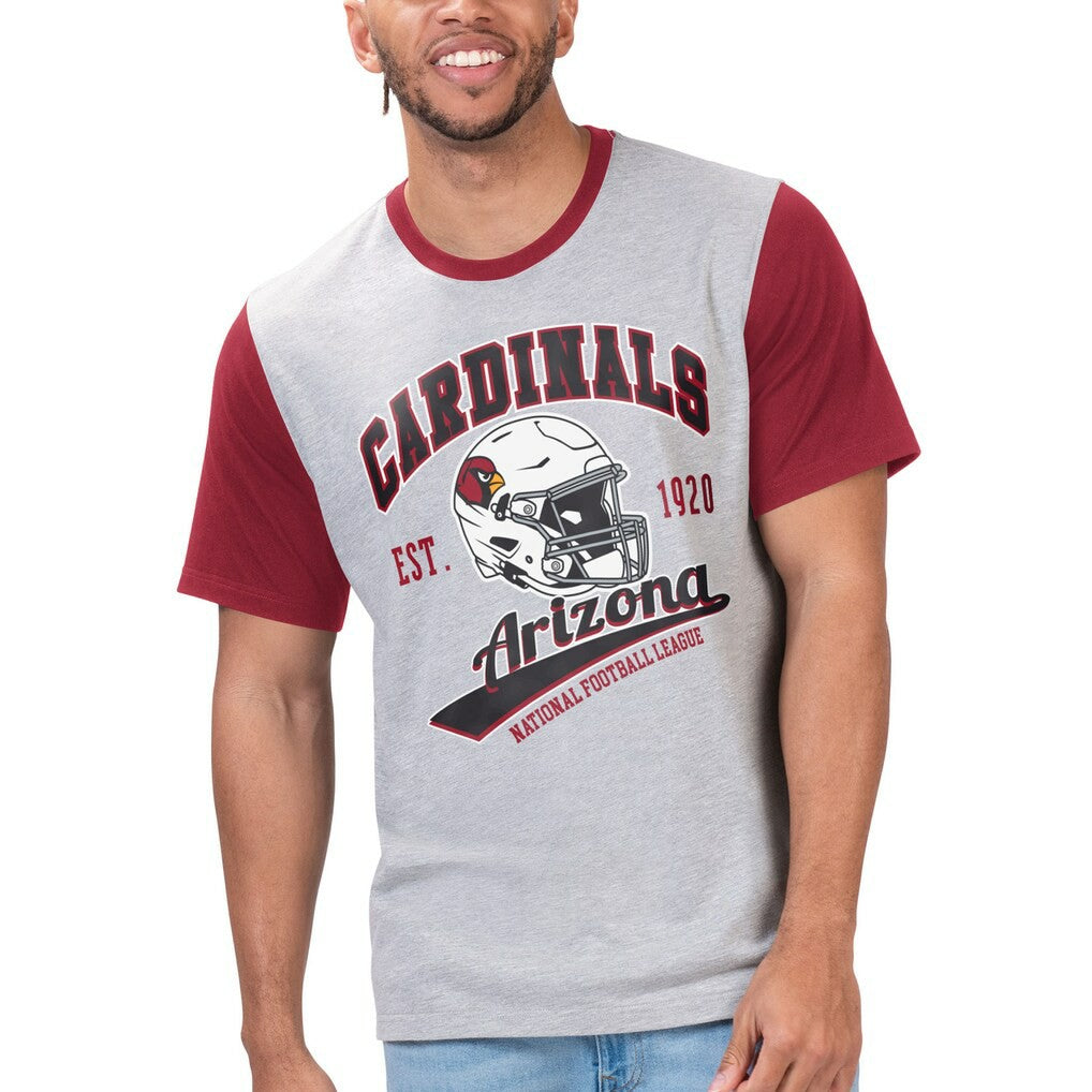 Arizona Cardinals G-III Sports by Carl Banks Black Label T-Shirt Gray