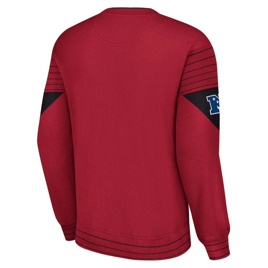 Arizona Cardinals Starter Face-Off Pullover Sweatshirt Cardinal