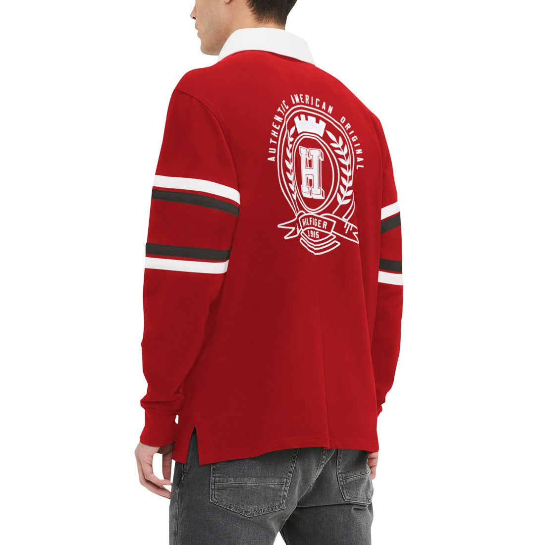 Tampa Bay Buccaneers Tommy Hilfiger Cory Varsity Rugby Long Sleeve T-Shirt Red