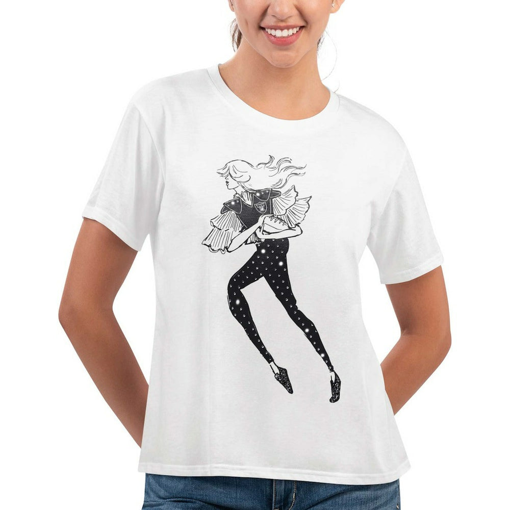 Las Vegas Raiders G-III 4Her by Carl Banks Women's Play The Ball T-Shirt White
