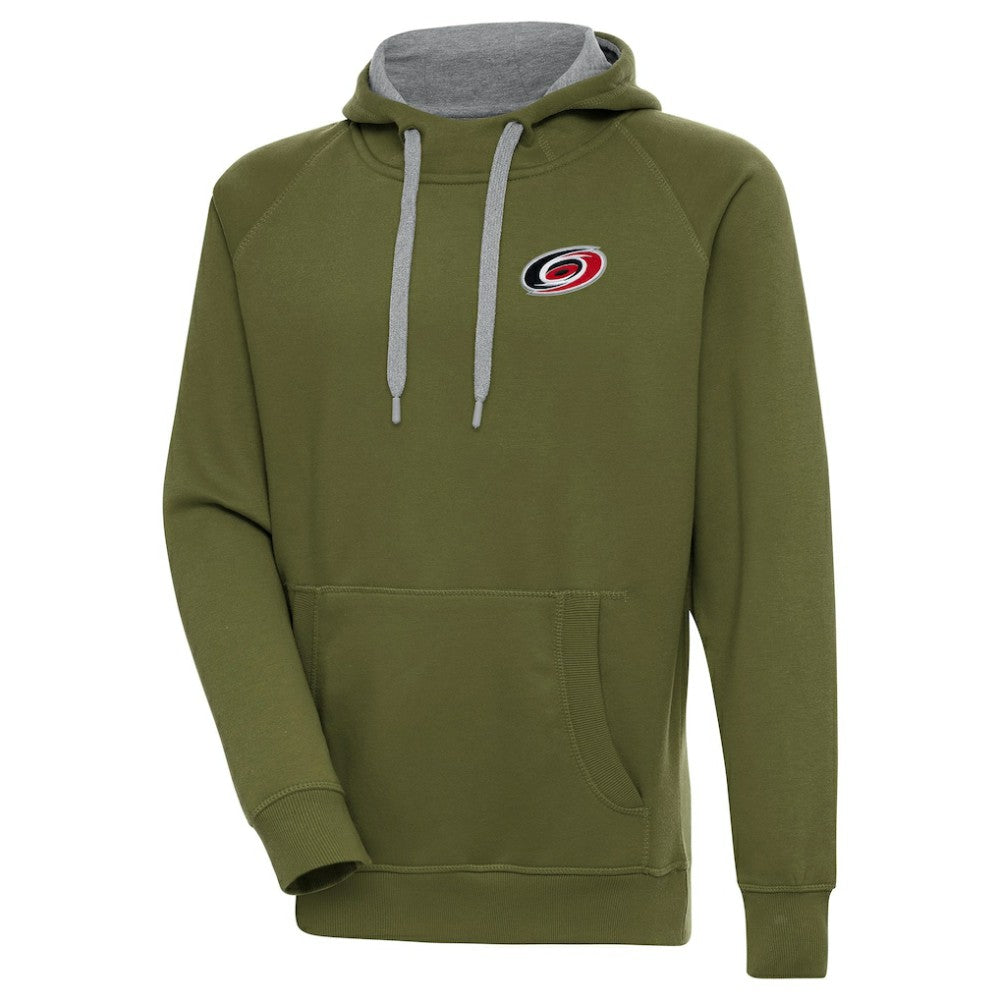 NHL Carolina Hurricanes Antigua Victory Pullover Hoodie - Olive
