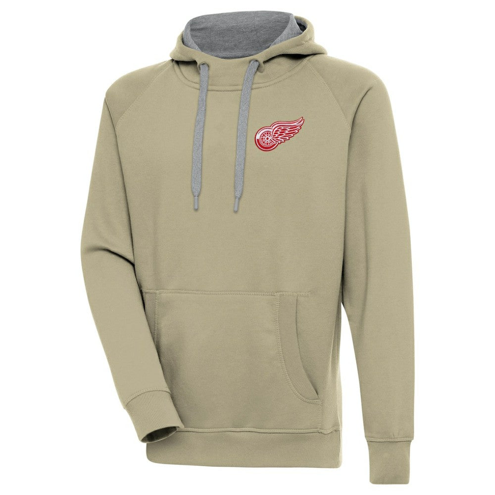 NHL Detroit Red Wings Antigua Victory Pullover Hoodie - Khaki