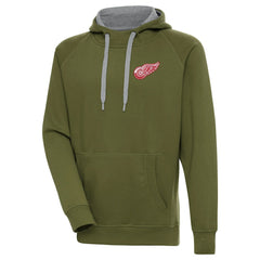 NHL Detroit Red Wings Antigua Victory Pullover Hoodie - Olive