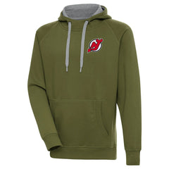 NHL New Jersey Devils Antigua Victory Pullover Hoodie - Olive