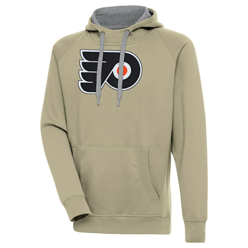 NHL Philadelphia Flyers Antigua Victory Pullover Hoodie - Khaki
