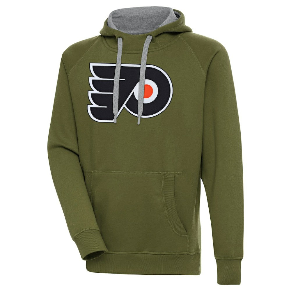 NHL Philadelphia Flyers Antigua Victory Pullover Hoodie - Olive