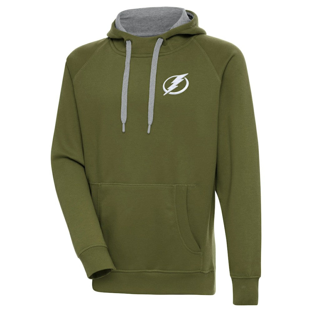 NHL Tampa Bay Lightning Antigua Victory Pullover Hoodie - Olive
